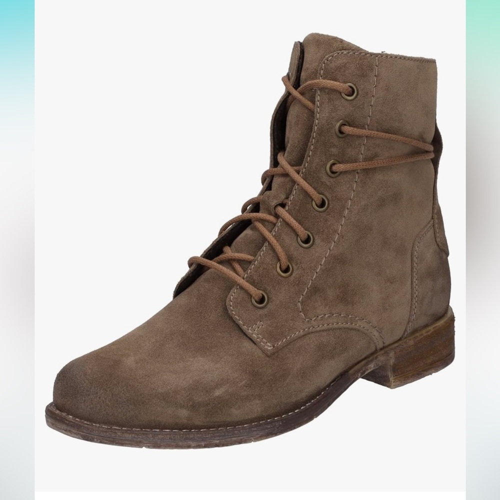 Josef Seibel Brown Suede Ankle Boots Womens Size 36
Lace Up Zip